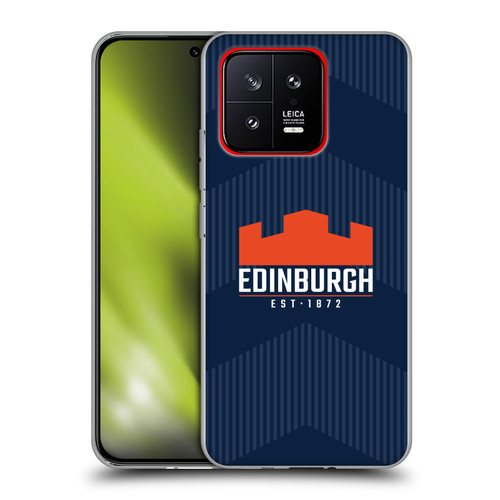 Edinburgh Rugby Graphics Lines Soft Gel Case for Xiaomi 13 5G