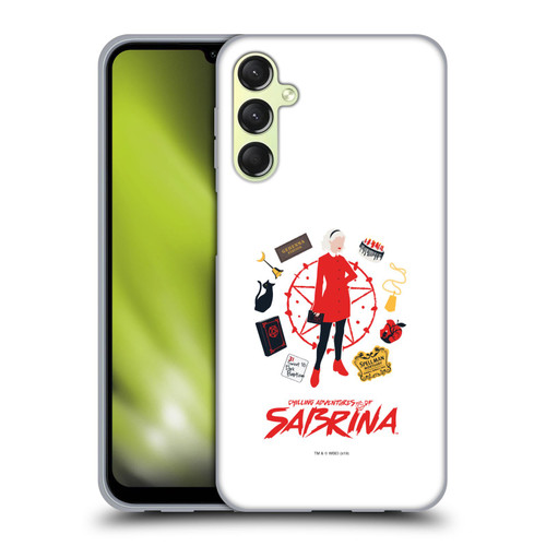 Chilling Adventures of Sabrina Graphics Essentials Soft Gel Case for Samsung Galaxy A24 4G / M34 5G