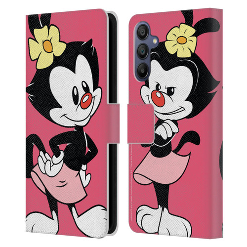Animaniacs Graphics Dot Leather Book Wallet Case Cover For Samsung Galaxy A15