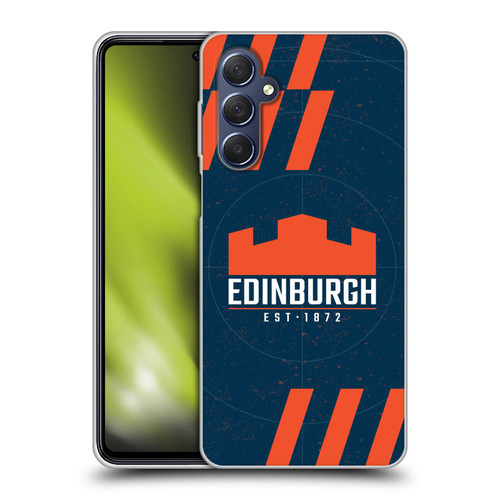 Edinburgh Rugby Logo Art Navy Blue Soft Gel Case for Samsung Galaxy M54 5G