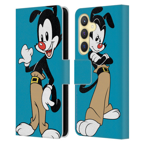 Animaniacs Graphics Yakko Leather Book Wallet Case Cover For Samsung Galaxy S24 5G
