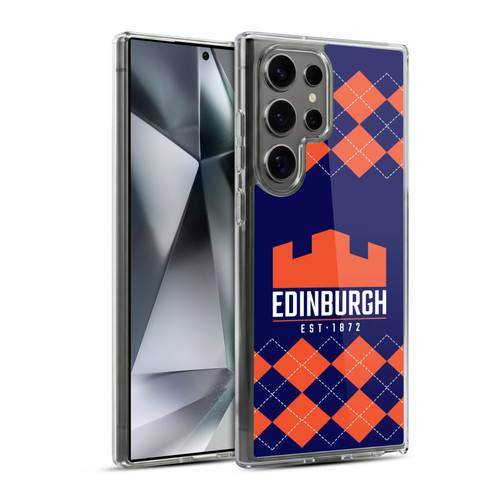 Edinburgh Rugby Logo 2 Argyle Soft Gel Case for Samsung Galaxy S24 Ultra 5G & MagSafe