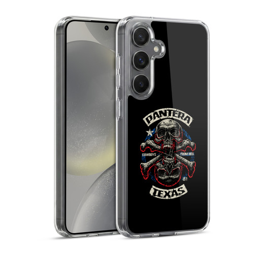 Pantera Art Double Cross Soft Gel Case for Samsung Galaxy S24 5G & MagSafe