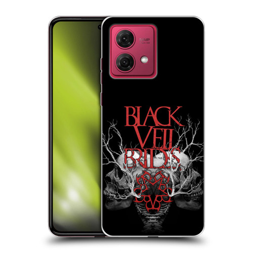 Black Veil Brides Band Art Skull Branches Soft Gel Case for Motorola Moto G84 5G