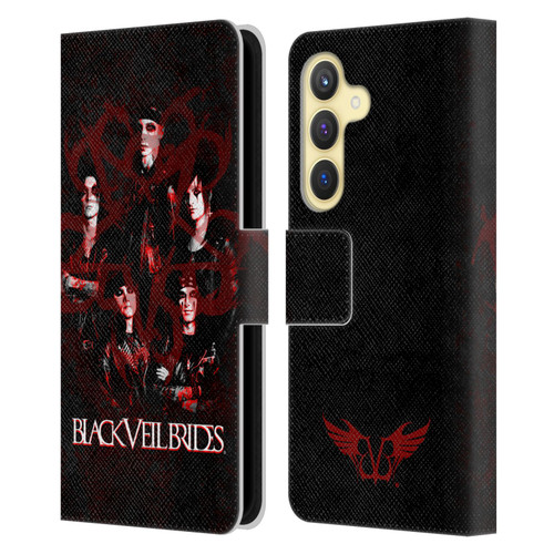 Black Veil Brides Band Members Group Leather Book Wallet Case Cover For Samsung Galaxy S24 5G