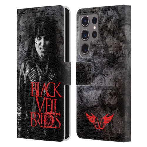 Black Veil Brides Band Members Ashley Leather Book Wallet Case Cover For Samsung Galaxy S24 Ultra 5G