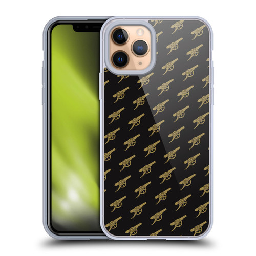 Arsenal FC Crest Patterns Gunners Soft Gel Case for Apple iPhone 11 Pro