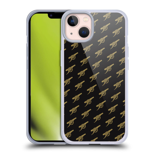 Arsenal FC Crest Patterns Gunners Soft Gel Case for Apple iPhone 13