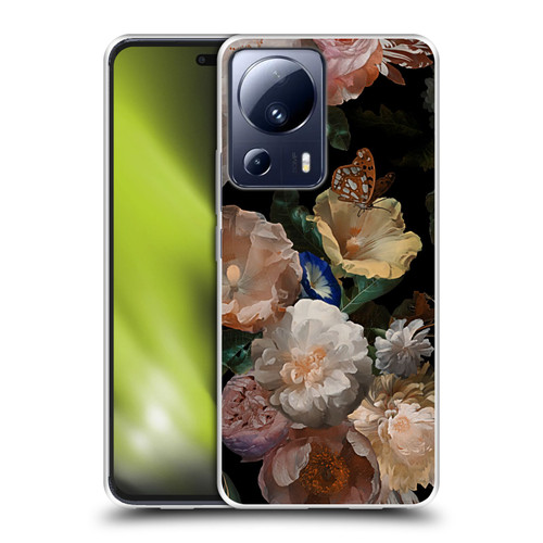 UtArt Antique Flowers Botanical Beauty Soft Gel Case for Xiaomi 13 Lite 5G