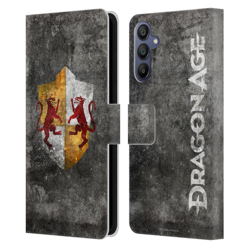 EA Bioware Dragon Age Heraldry Ferelden Distressed Leather Book Wallet Case Cover For Samsung Galaxy A15