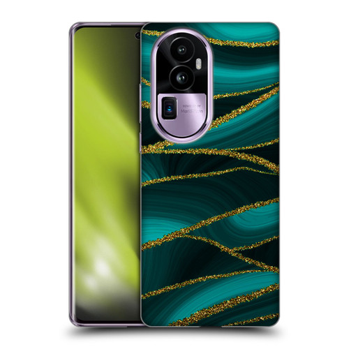UtArt Malachite Emerald Turquoise Shimmers Soft Gel Case for OPPO Reno10 Pro+