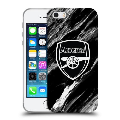Arsenal FC Crest Patterns Marble Soft Gel Case for Apple iPhone 5 / 5s / iPhone SE 2016