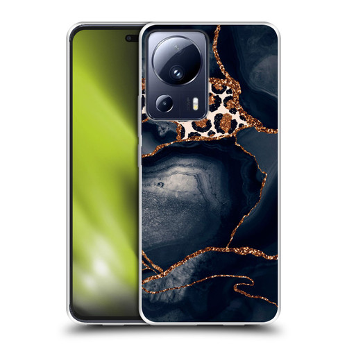UtArt Wild Cat Marble Leopard Soft Gel Case for Xiaomi 13 Lite 5G