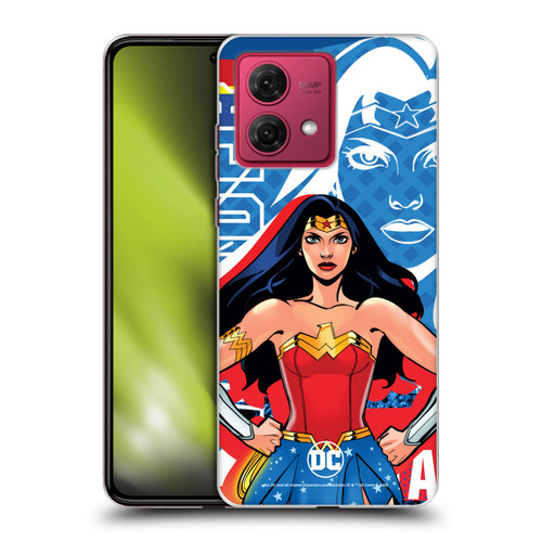 DC Women Core Compositions Wonder Woman Soft Gel Case for Motorola Moto G84 5G