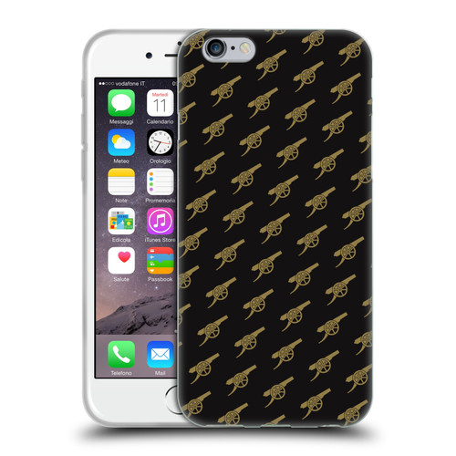 Arsenal FC Crest Patterns Gunners Soft Gel Case for Apple iPhone 6 / iPhone 6s