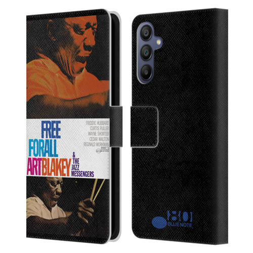 Blue Note Records Albums Art Blakey Free For All Leather Book Wallet Case Cover For Samsung Galaxy A15