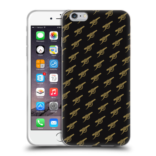 Arsenal FC Crest Patterns Gunners Soft Gel Case for Apple iPhone 6 Plus / iPhone 6s Plus