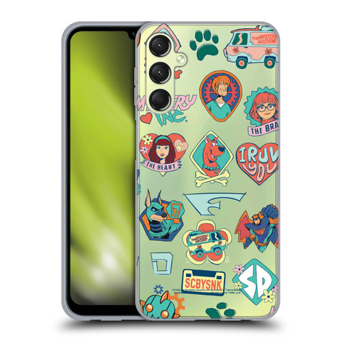 Scoob! Scooby-Doo Movie Graphics Retro Icons Soft Gel Case for Samsung Galaxy A24 4G / Galaxy M34 5G