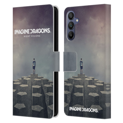 Imagine Dragons Key Art Night Visions Album Cover Leather Book Wallet Case Cover For Samsung Galaxy A15