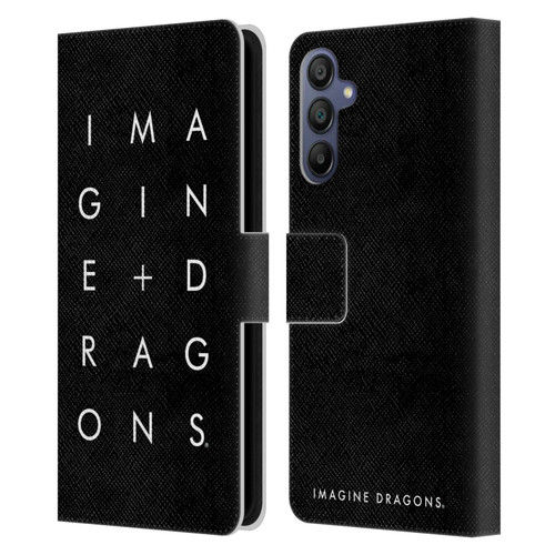 Imagine Dragons Key Art Stacked Logo Leather Book Wallet Case Cover For Samsung Galaxy A15