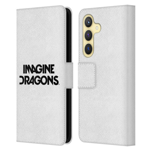 Imagine Dragons Key Art Logo Leather Book Wallet Case Cover For Samsung Galaxy S24 5G