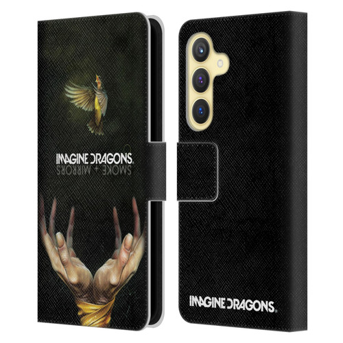 Imagine Dragons Key Art Smoke And Mirrors Leather Book Wallet Case Cover For Samsung Galaxy S24 5G