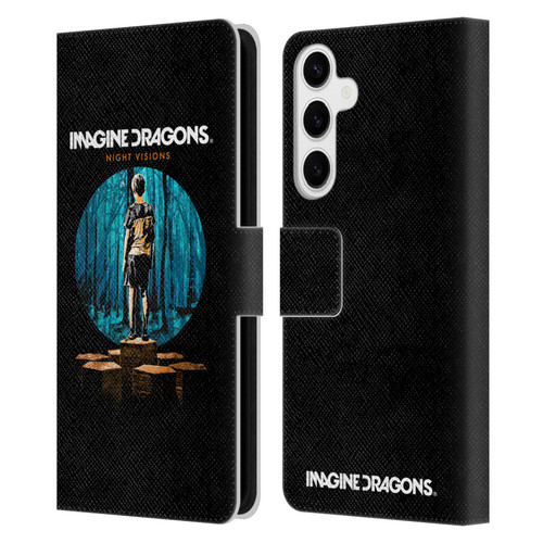 Imagine Dragons Key Art Night Visions Painted Leather Book Wallet Case Cover For Samsung Galaxy S24+ 5G