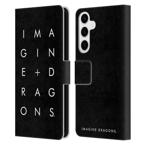 Imagine Dragons Key Art Stacked Logo Leather Book Wallet Case Cover For Samsung Galaxy S24+ 5G