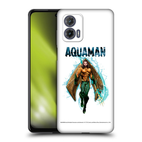 Aquaman Movie Graphics Trident of Atlan 2 Soft Gel Case for Motorola Moto G73 5G