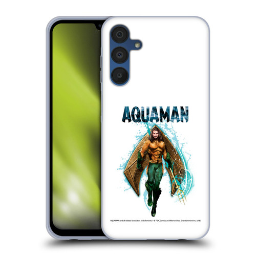 Aquaman Movie Graphics Trident of Atlan 2 Soft Gel Case for Samsung Galaxy A15