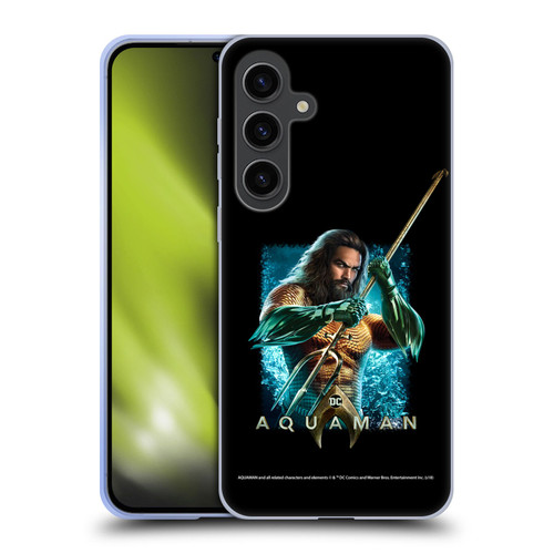 Aquaman Movie Graphics Trident of Atlan 1 Soft Gel Case for Samsung Galaxy S24+ 5G