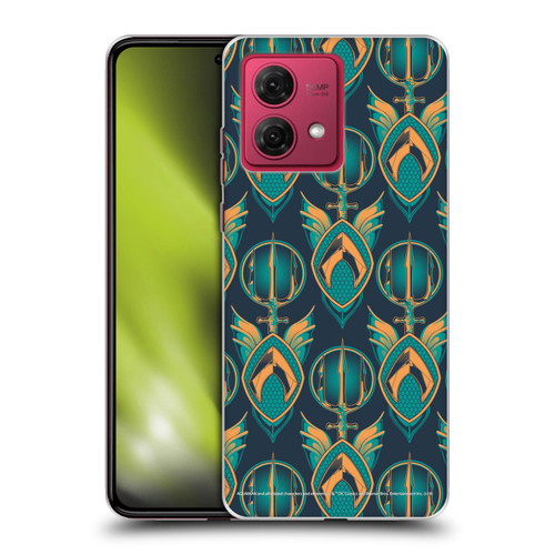 Aquaman Movie Logo Pattern Soft Gel Case for Motorola Moto G84 5G