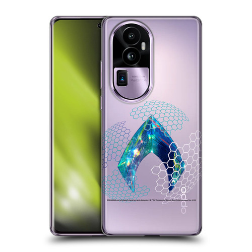 Aquaman Movie Logo Holographic Print Soft Gel Case for OPPO Reno10 Pro+