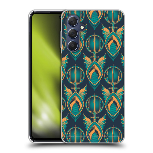 Aquaman Movie Logo Pattern Soft Gel Case for Samsung Galaxy M54 5G