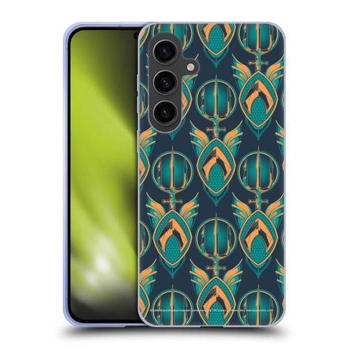 Aquaman Movie Logo Pattern Soft Gel Case for Samsung Galaxy S24+ 5G