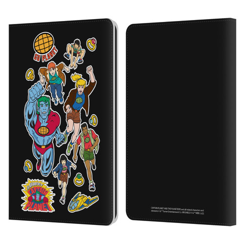 Captain Planet And The Planeteers Graphics Planeteers Leather Book Wallet Case Cover For Amazon Kindle Paperwhite 1 / 2 / 3