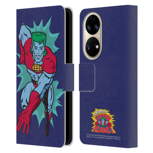 Captain Planet And The Planeteers Graphics Halftone Leather Book Wallet Case Cover For Huawei P50