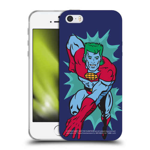 Captain Planet And The Planeteers Graphics Halftone Soft Gel Case for Apple iPhone 5 / 5s / iPhone SE 2016