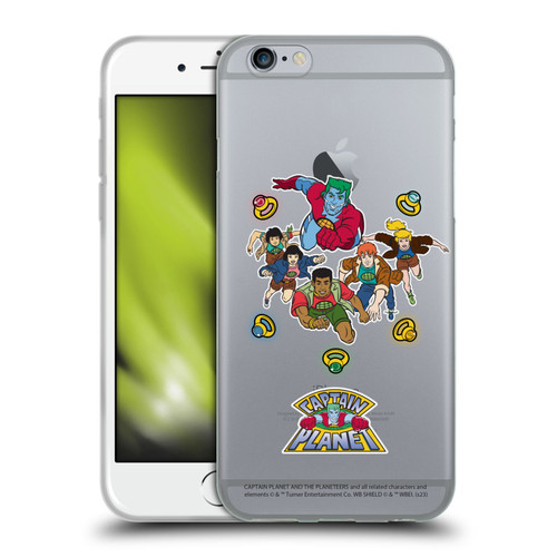 Captain Planet And The Planeteers Graphics Character Art Soft Gel Case for Apple iPhone 6 / iPhone 6s