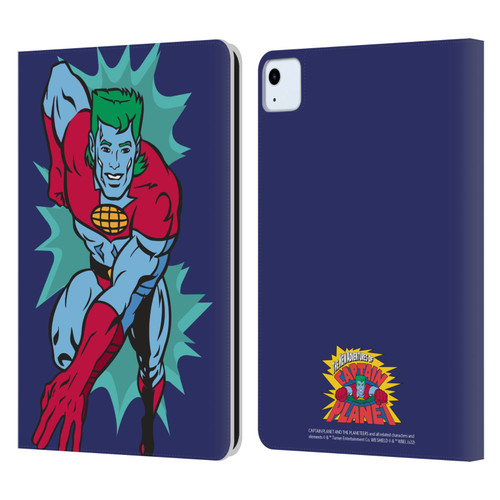 Captain Planet And The Planeteers Graphics Halftone Leather Book Wallet Case Cover For Apple iPad Air 2020 / 2022
