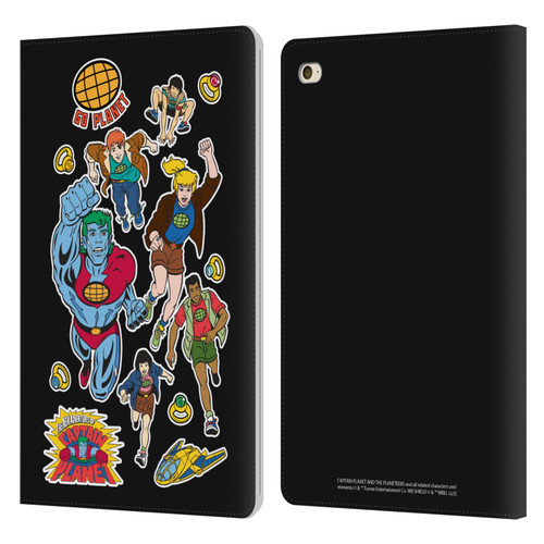 Captain Planet And The Planeteers Graphics Planeteers Leather Book Wallet Case Cover For Apple iPad mini 4