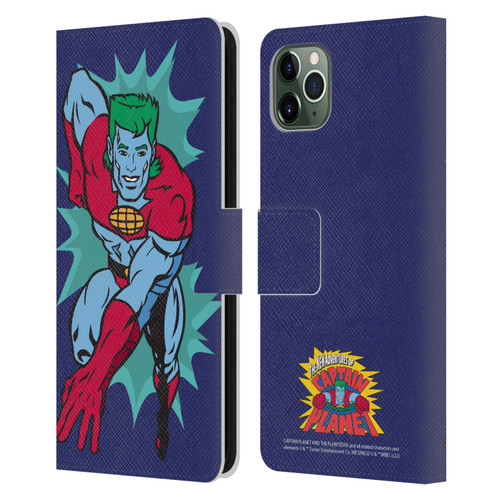 Captain Planet And The Planeteers Graphics Halftone Leather Book Wallet Case Cover For Apple iPhone 11 Pro Max