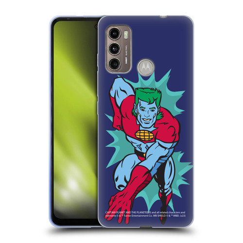 Captain Planet And The Planeteers Graphics Halftone Soft Gel Case for Motorola Moto G60 / Moto G40 Fusion