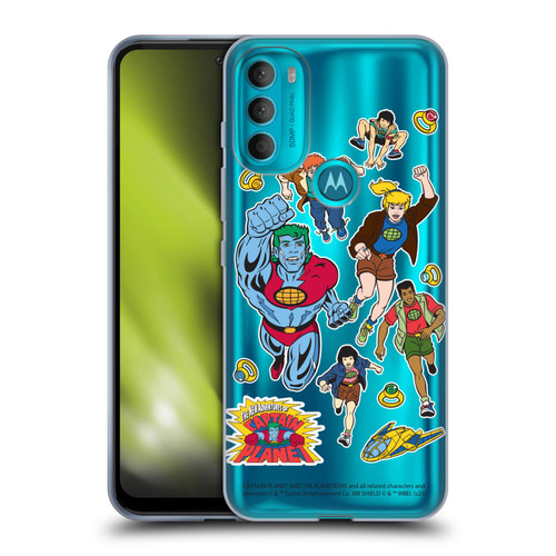 Captain Planet And The Planeteers Graphics Planeteers Soft Gel Case for Motorola Moto G71 5G