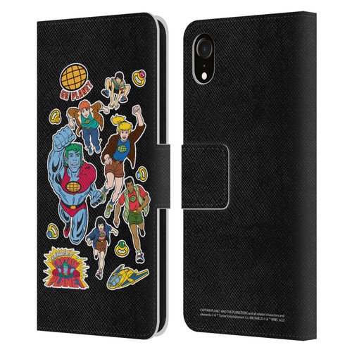 Captain Planet And The Planeteers Graphics Planeteers Leather Book Wallet Case Cover For Apple iPhone XR