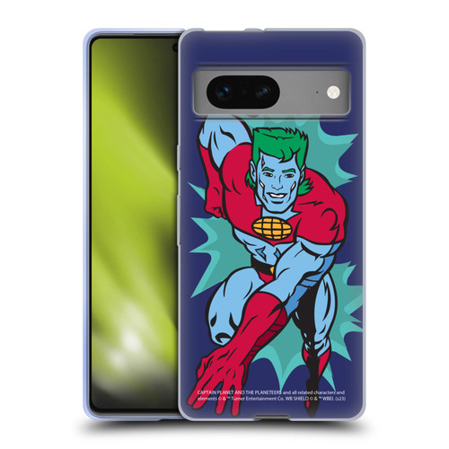 Captain Planet And The Planeteers Graphics Halftone Soft Gel Case for Google Pixel 7