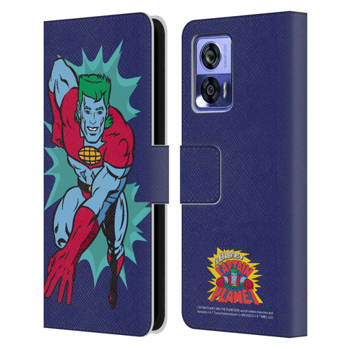 Captain Planet And The Planeteers Graphics Halftone Leather Book Wallet Case Cover For Motorola Edge 30 Neo 5G