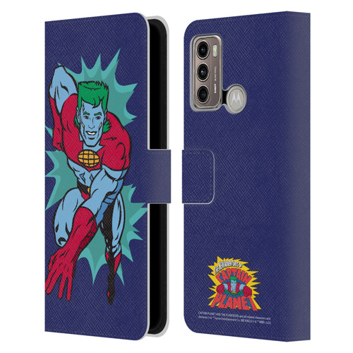 Captain Planet And The Planeteers Graphics Halftone Leather Book Wallet Case Cover For Motorola Moto G60 / Moto G40 Fusion
