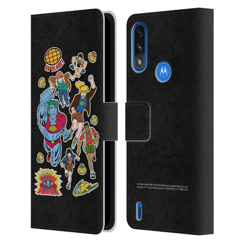 Captain Planet And The Planeteers Graphics Planeteers Leather Book Wallet Case Cover For Motorola Moto E7 Power / Moto E7i Power