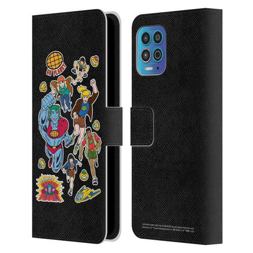 Captain Planet And The Planeteers Graphics Planeteers Leather Book Wallet Case Cover For Motorola Moto G100